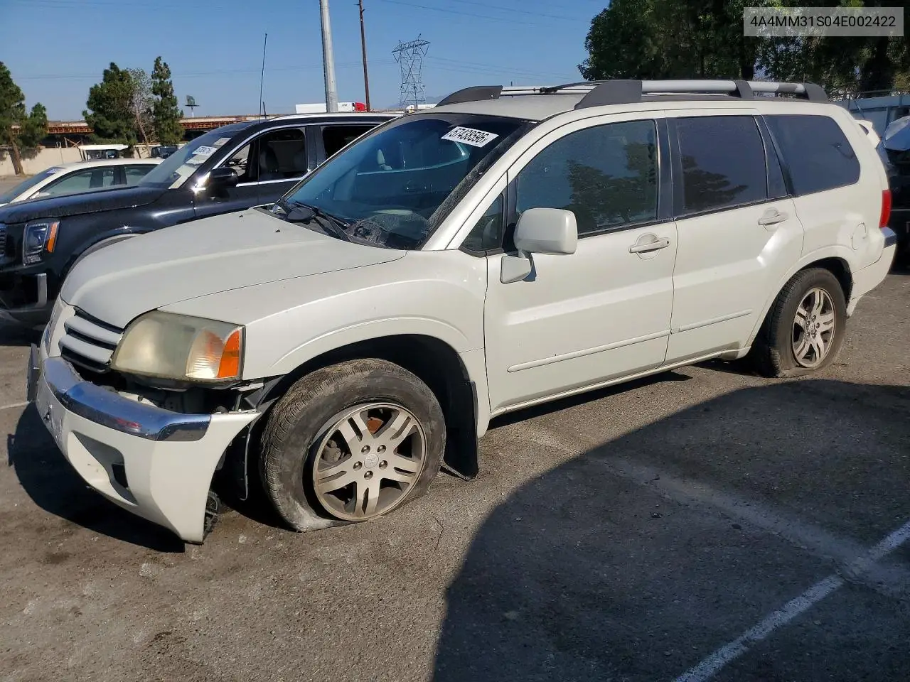 2004 Mitsubishi Endeavor Xls VIN: 4A4MM31S04E002422 Lot: 57438596