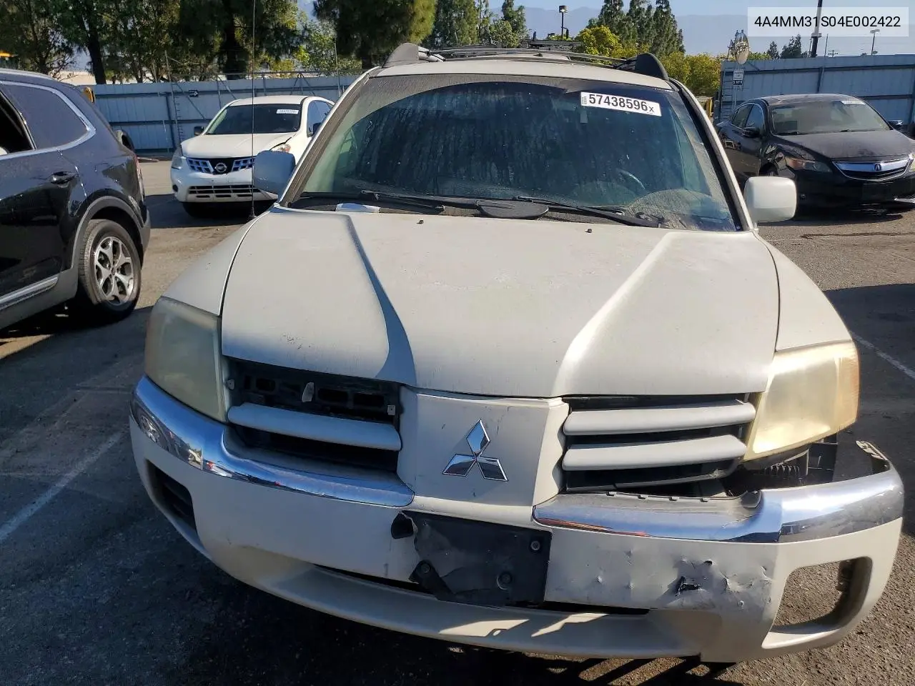 2004 Mitsubishi Endeavor Xls VIN: 4A4MM31S04E002422 Lot: 57438596