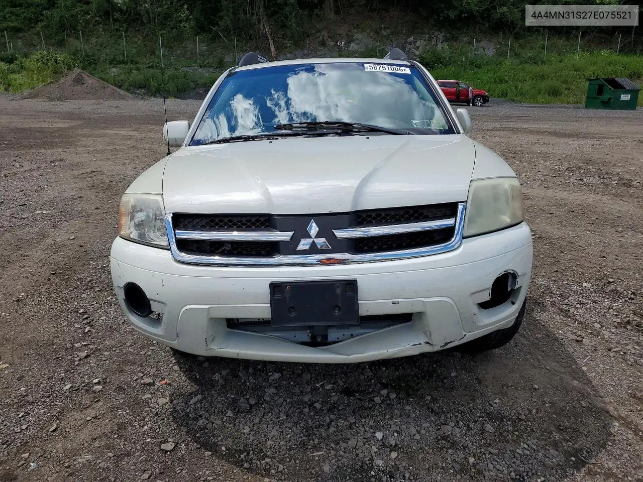 2007 Mitsubishi Endeavor Se VIN: 4A4MN31S27E075521 Lot: 58751006