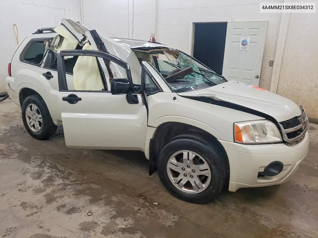 2008 Mitsubishi Endeavor Ls VIN: 4A4MM21SX8E034312 Lot: 60464846