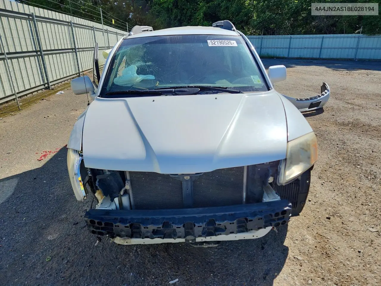 2011 Mitsubishi Endeavor Ls VIN: 4A4JN2AS1BE028194 Lot: 52190526