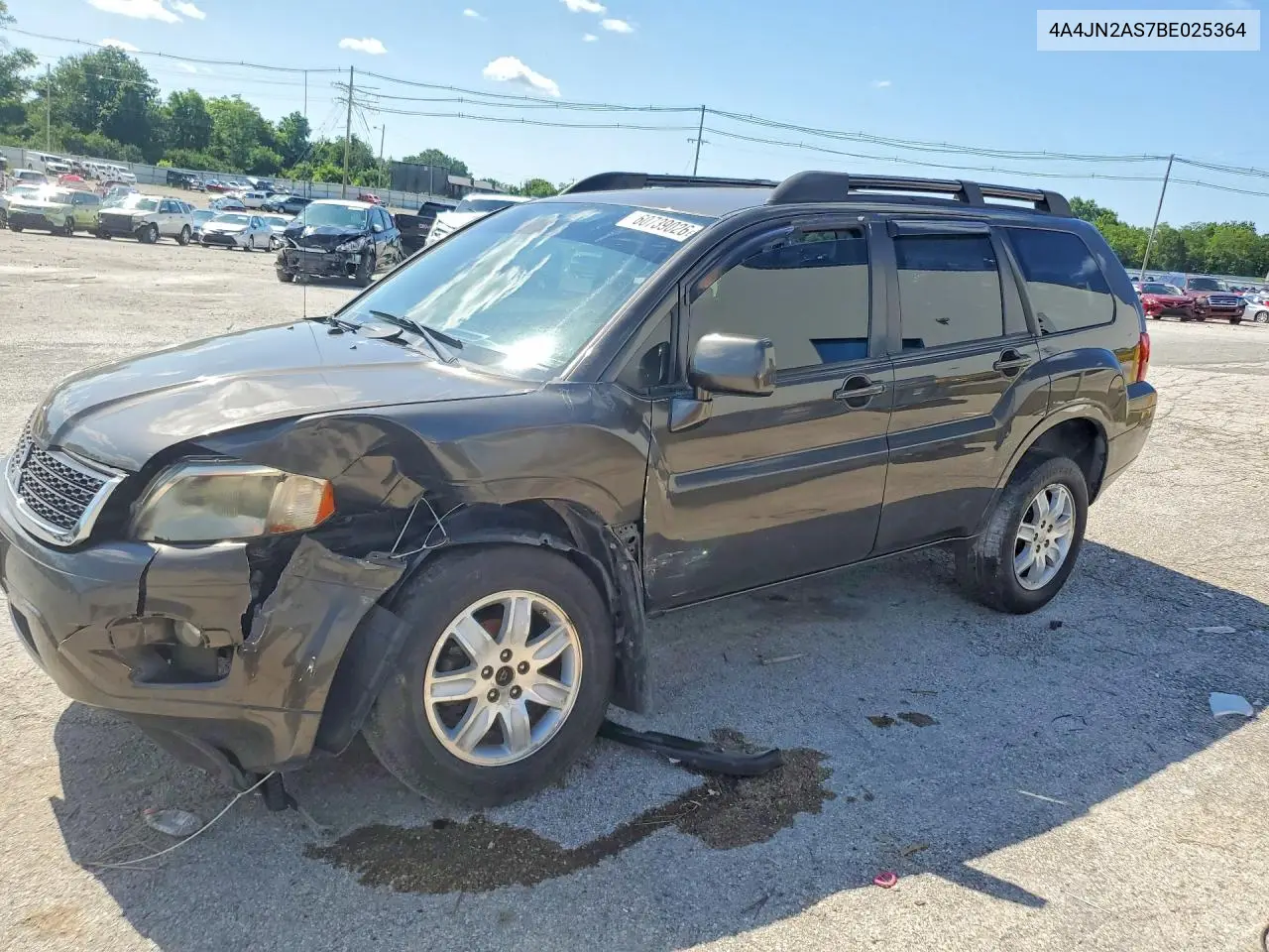 2011 Mitsubishi Endeavor VIN: 4A4JN2AS7BE025364 Lot: 60739026
