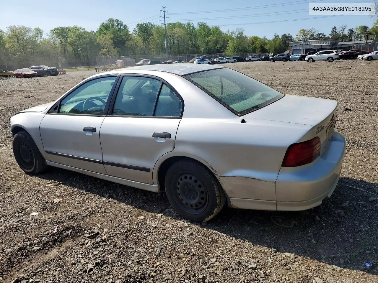 2000 Mitsubishi Galant De VIN: 4A3AA36G8YE018295 Lot: 49286726