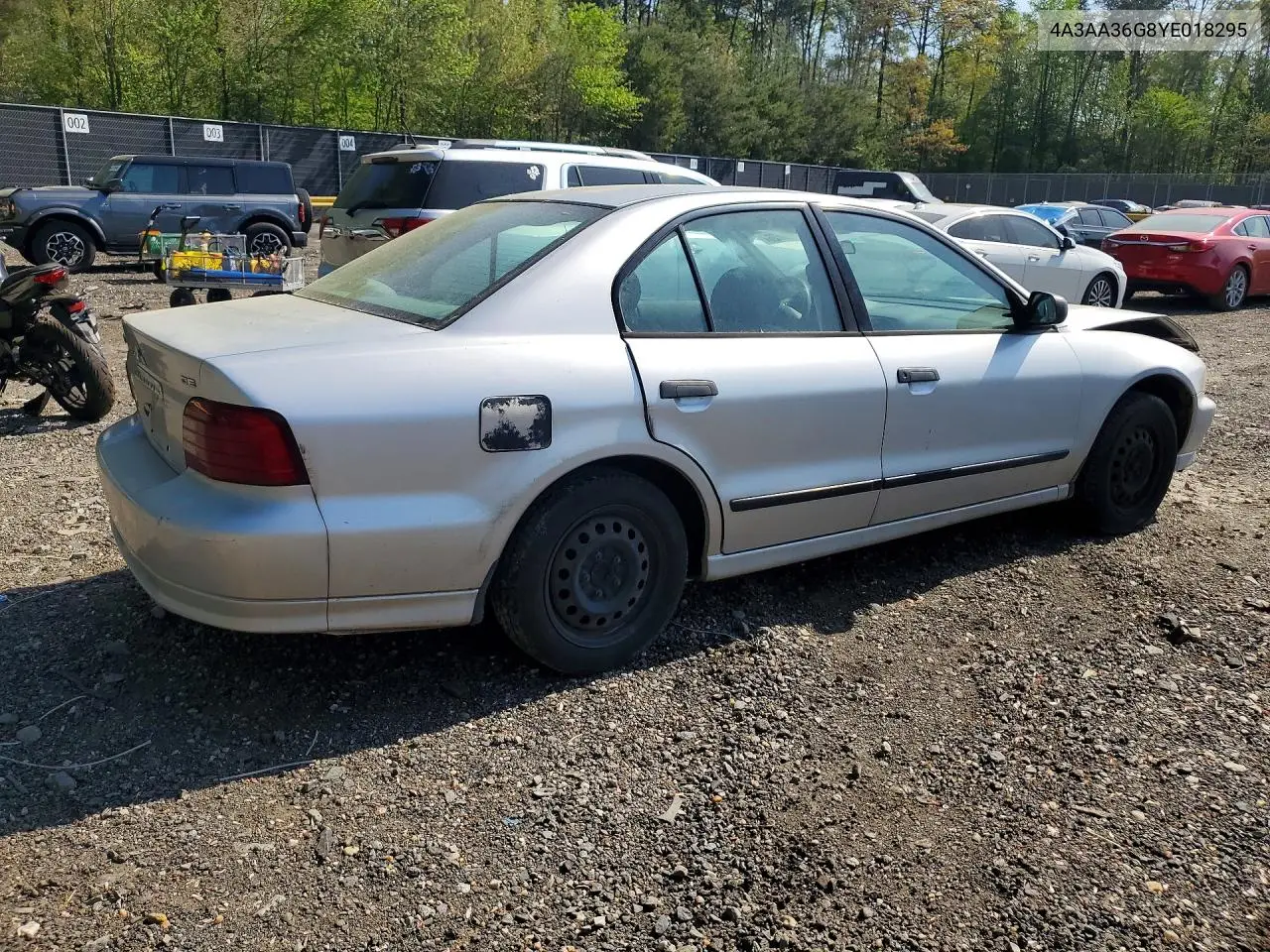 2000 Mitsubishi Galant De VIN: 4A3AA36G8YE018295 Lot: 49286726