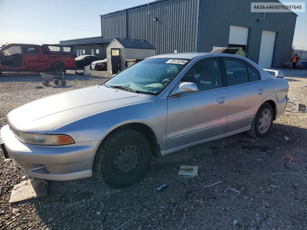 2000 Mitsubishi Galant Es VIN: 4A3AA46G0YE097645 Lot: 58470296