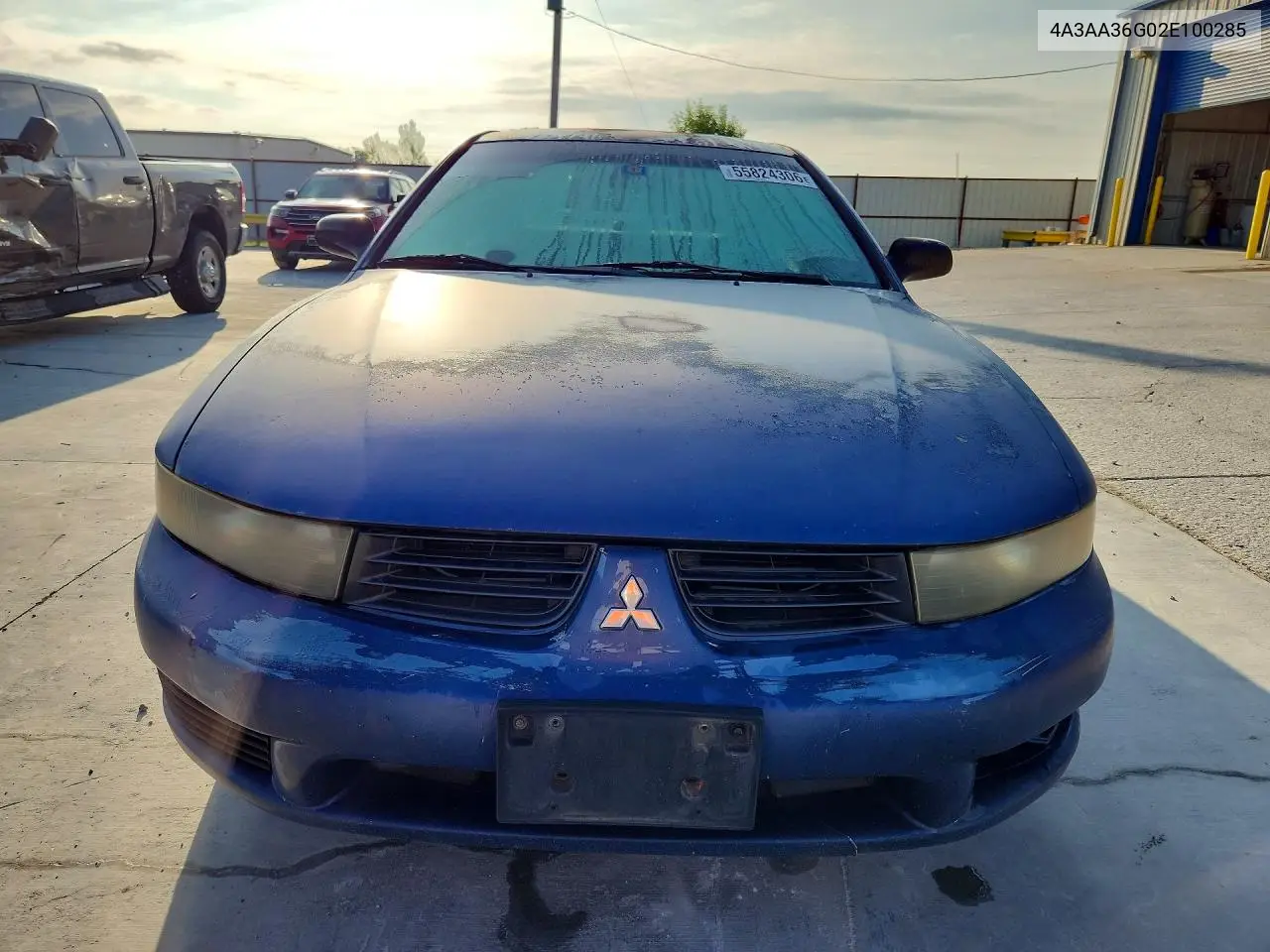 2002 Mitsubishi Galant De VIN: 4A3AA36G02E100285 Lot: 55824306