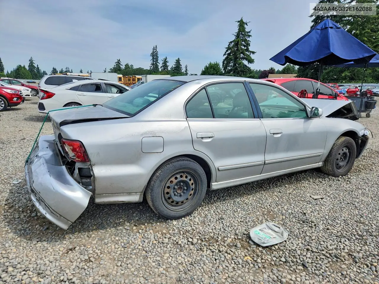 2002 Mitsubishi Galant Es VIN: 4A3AA46G32E162088 Lot: 61930196