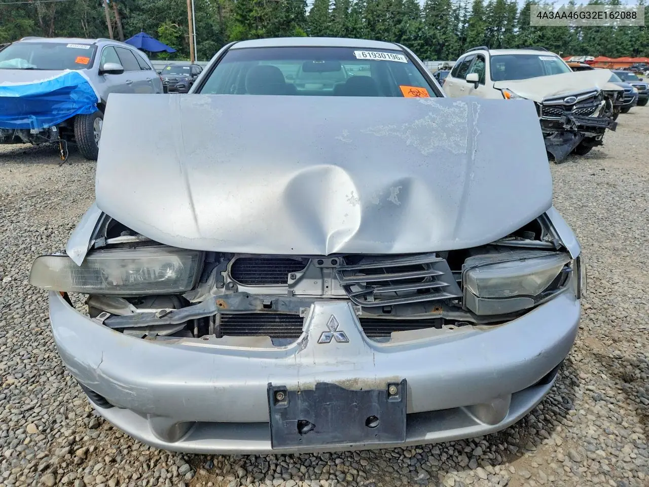 2002 Mitsubishi Galant Es VIN: 4A3AA46G32E162088 Lot: 61930196