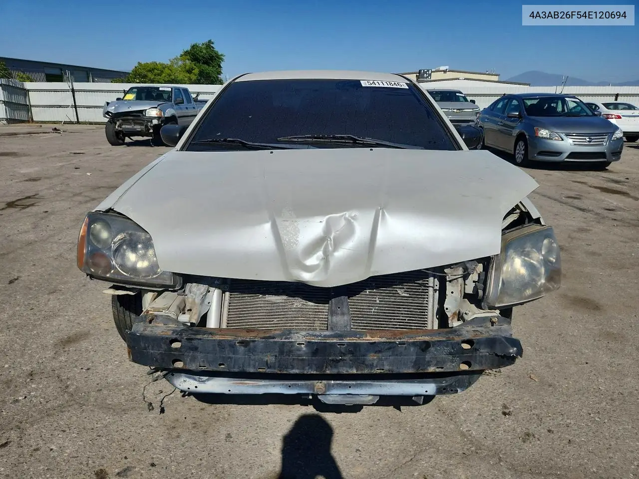 2004 Mitsubishi Galant De VIN: 4A3AB26F54E120694 Lot: 54111846
