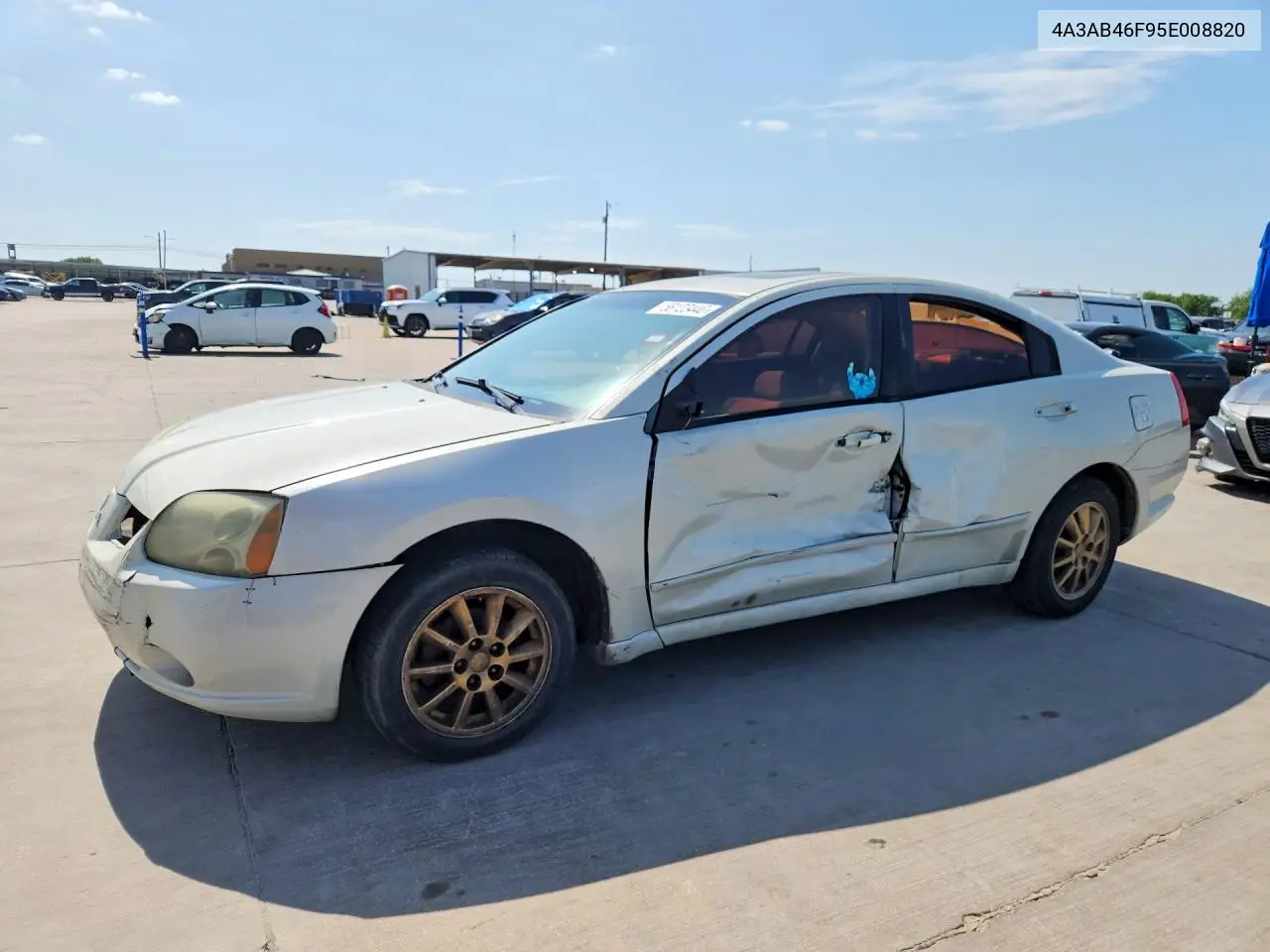 2005 Mitsubishi Galant Es High VIN: 4A3AB46F95E008820 Lot: 58123446