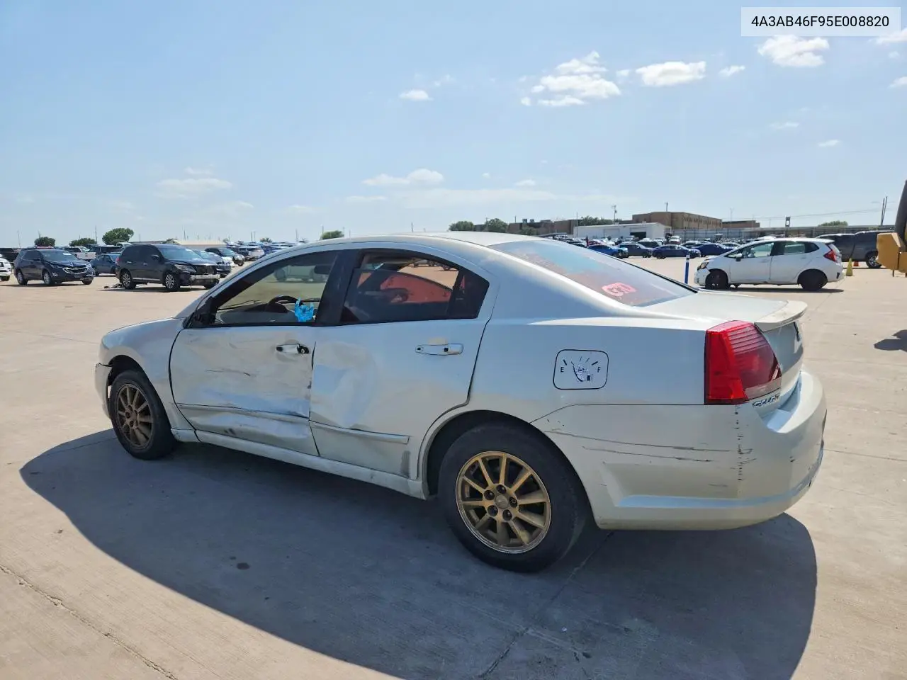2005 Mitsubishi Galant Es High VIN: 4A3AB46F95E008820 Lot: 58123446