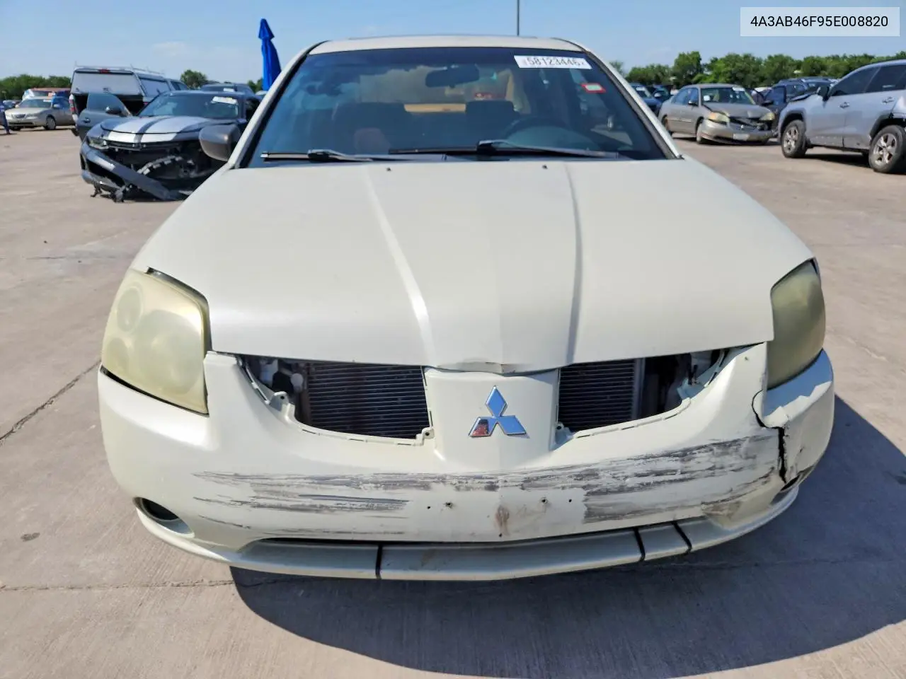 2005 Mitsubishi Galant Es High VIN: 4A3AB46F95E008820 Lot: 58123446