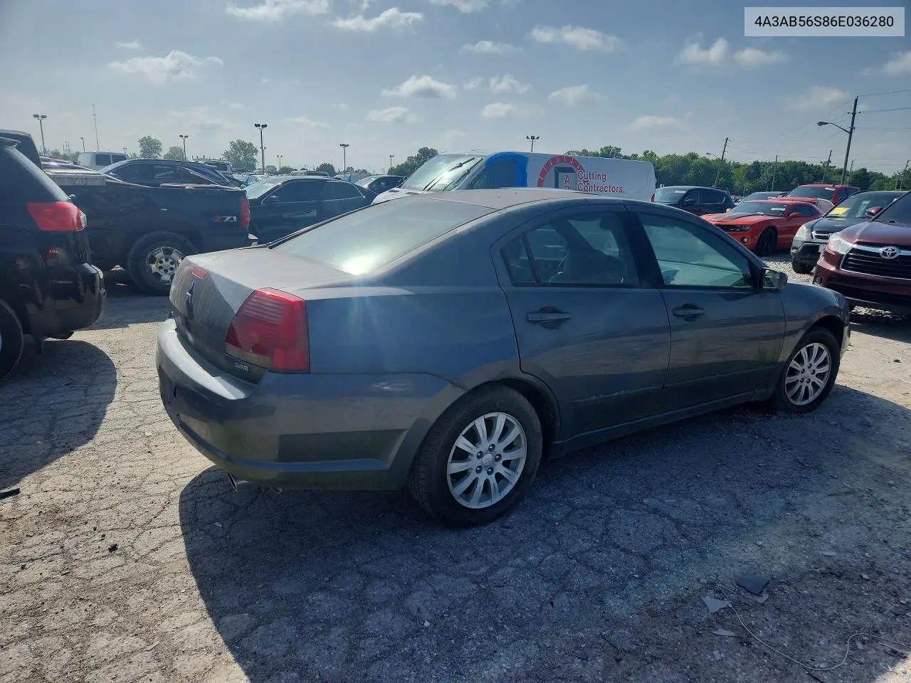 2006 Mitsubishi Galant Ls Premium VIN: 4A3AB56S86E030280 Lot: 59037006