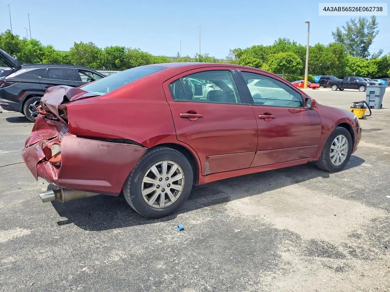 2006 Mitsubishi Galant Ls Premium VIN: 4A3AB56S26E062738 Lot: 58778726