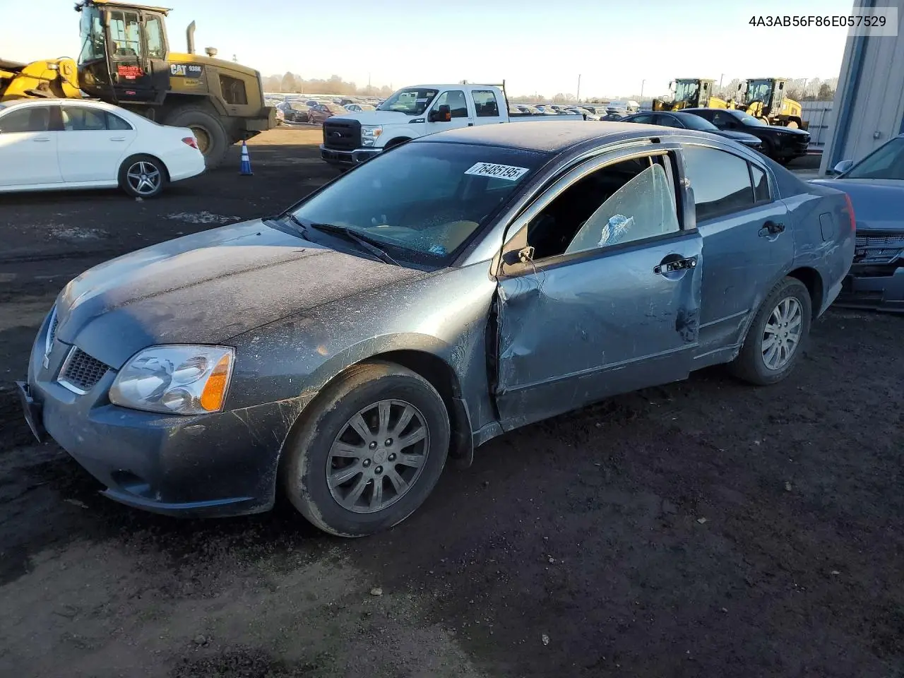 2006 Mitsubishi Galant Es Premium VIN: 4A3AB56F86E057529 Lot: 76485195
