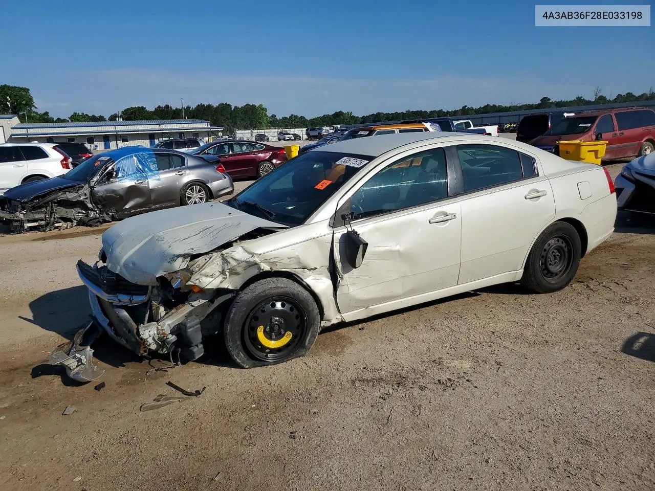 2008 Mitsubishi Galant VIN: 4A3AB36F28E033198 Lot: 53577576