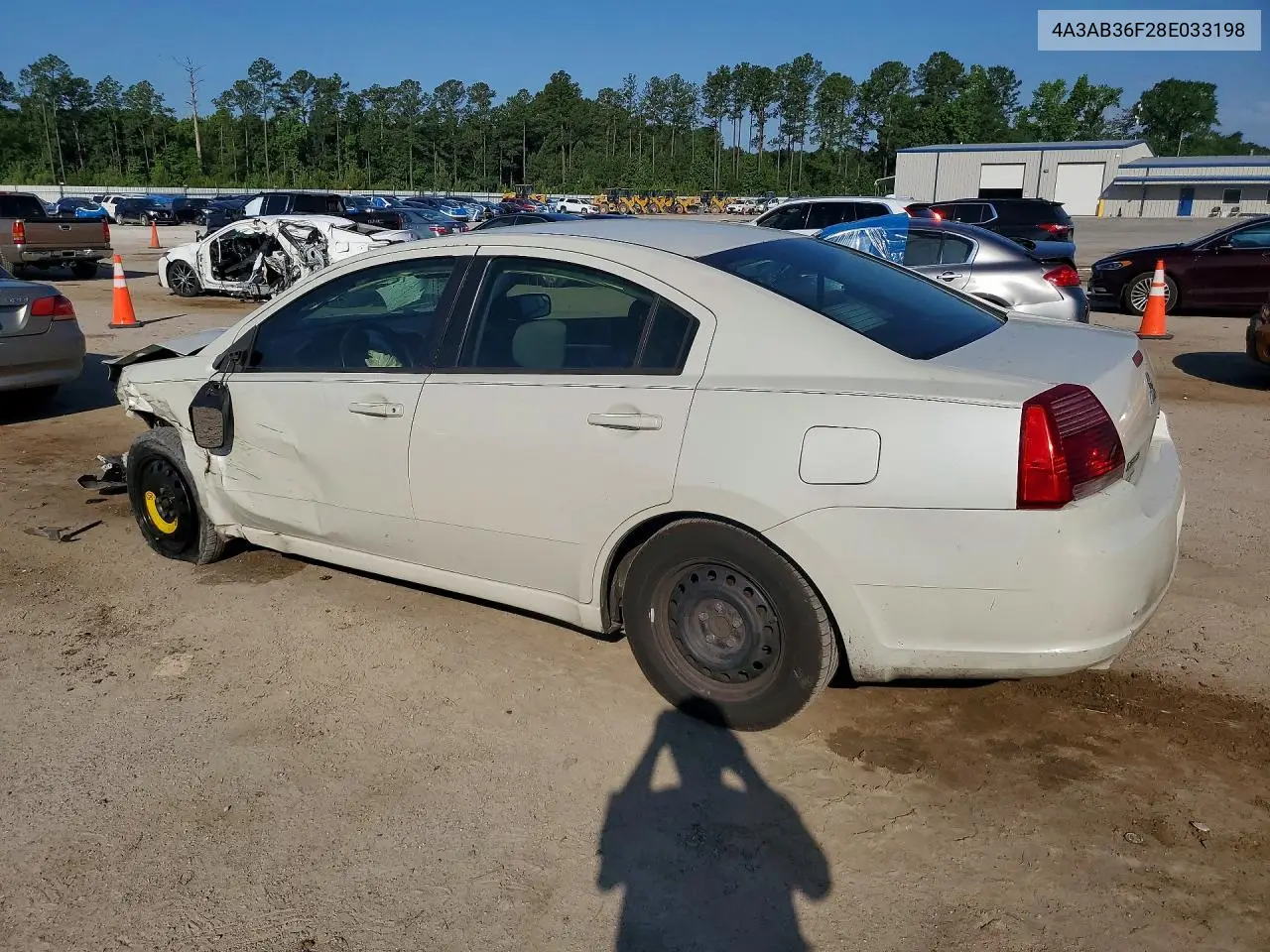 2008 Mitsubishi Galant VIN: 4A3AB36F28E033198 Lot: 53577576
