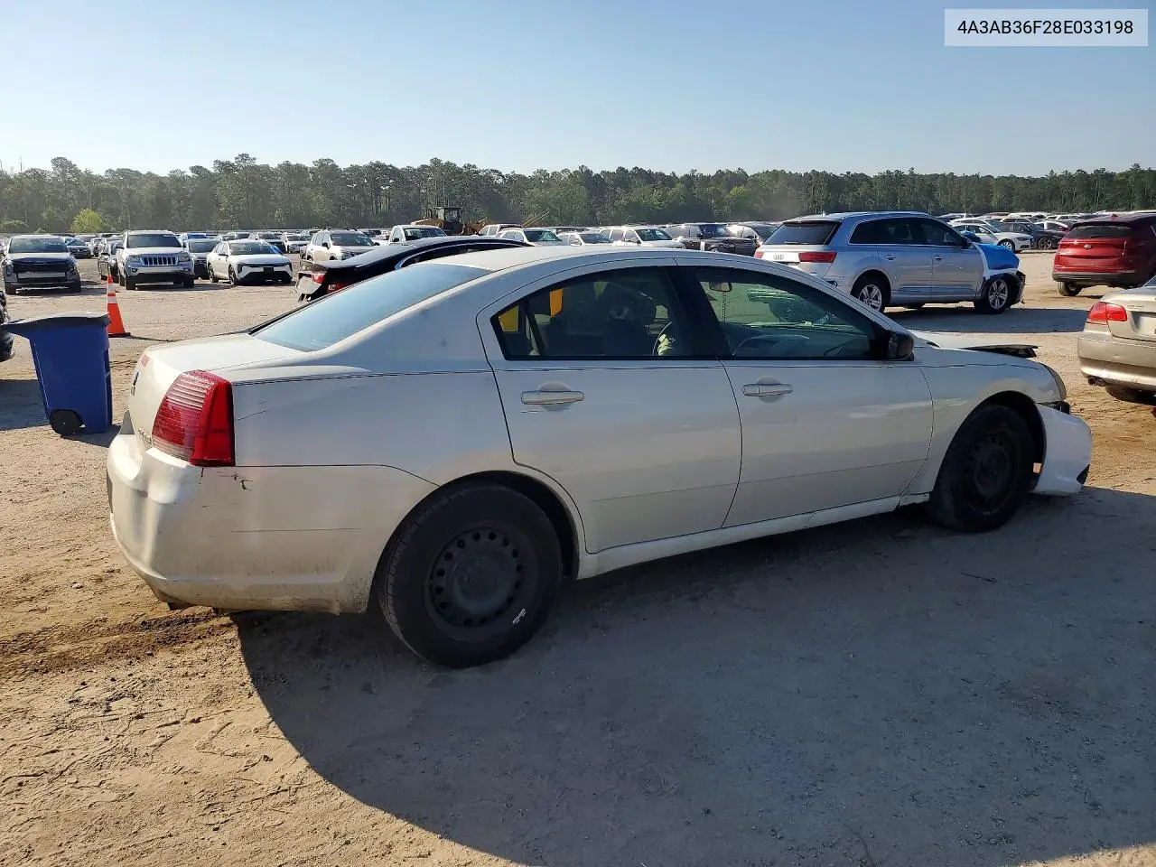 2008 Mitsubishi Galant VIN: 4A3AB36F28E033198 Lot: 53577576