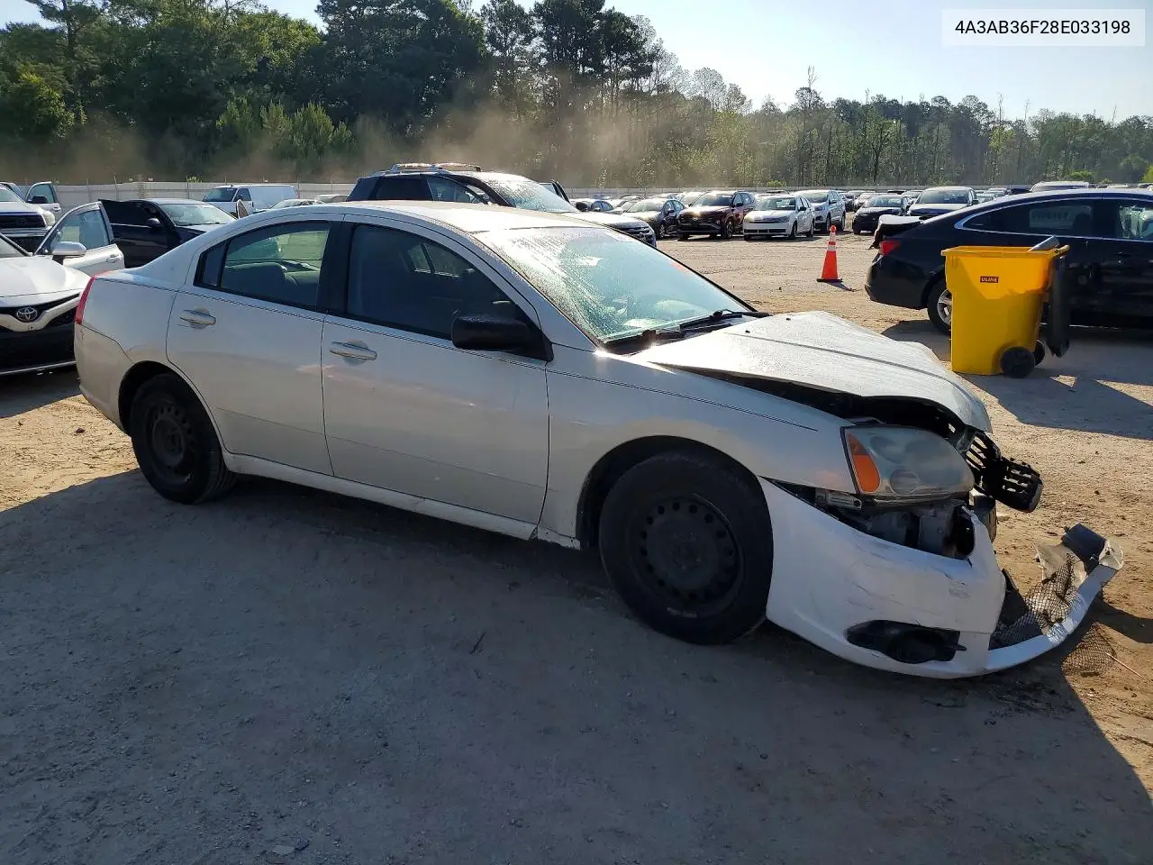 2008 Mitsubishi Galant VIN: 4A3AB36F28E033198 Lot: 53577576