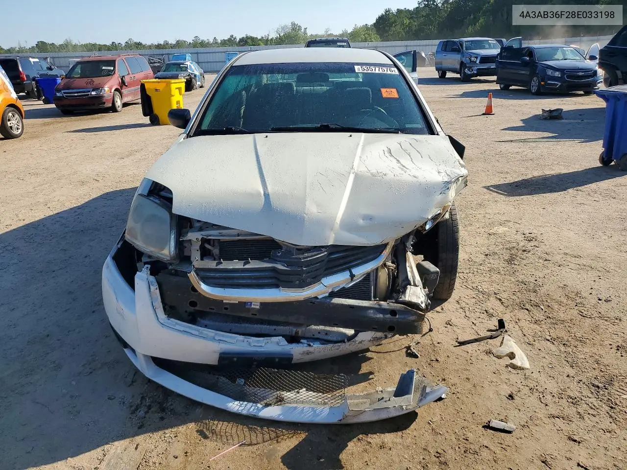 2008 Mitsubishi Galant VIN: 4A3AB36F28E033198 Lot: 53577576