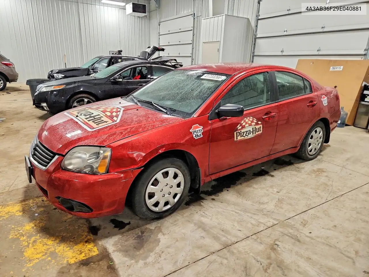 2009 Mitsubishi Galant Es VIN: 4A3AB36F29E040881 Lot: 41733266