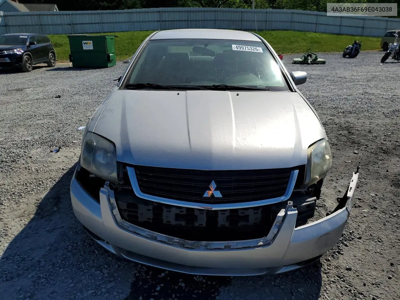 2009 Mitsubishi Galant Es VIN: 4A3AB36F69E043038 Lot: 49975326