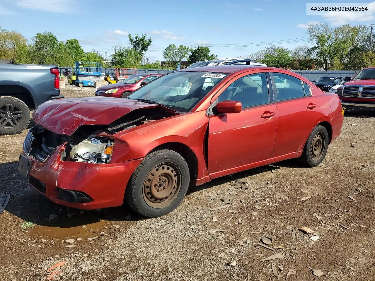 2009 Mitsubishi Galant Es VIN: 4A3AB36F09E042564 Lot: 51670906