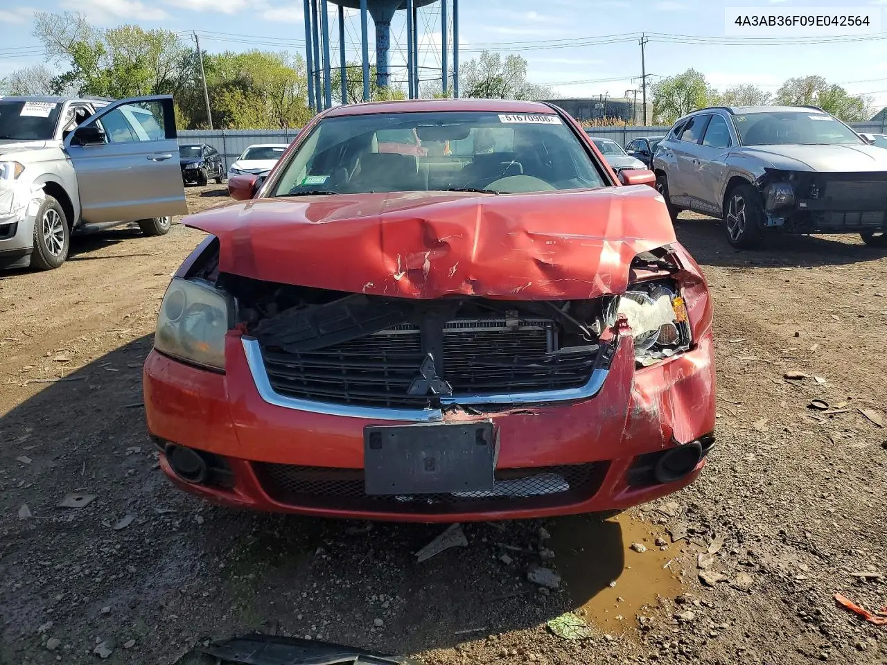2009 Mitsubishi Galant Es VIN: 4A3AB36F09E042564 Lot: 51670906