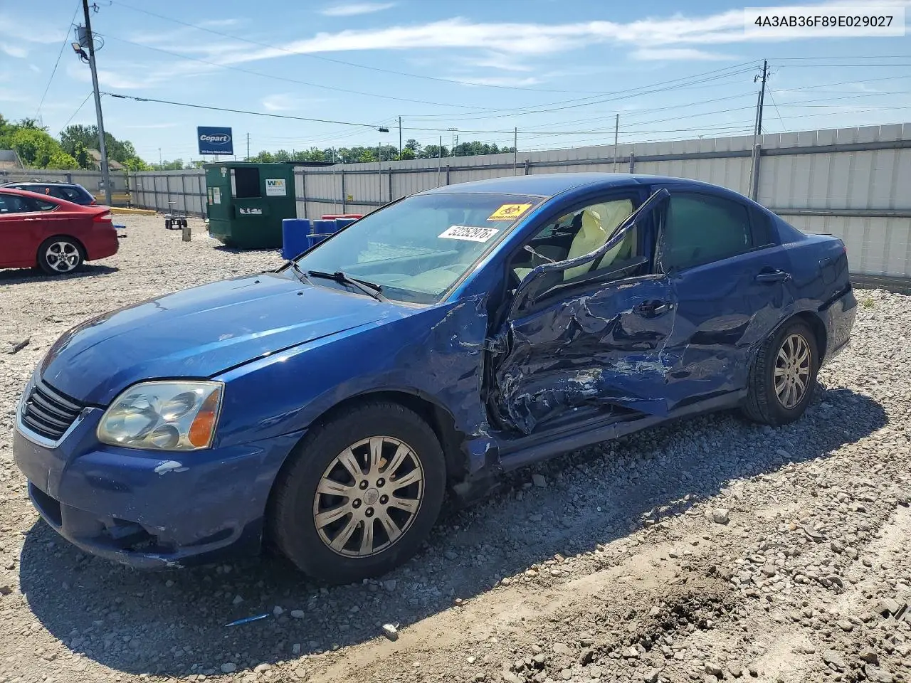 2009 Mitsubishi Galant VIN: 4A3AB36F89E029027 Lot: 52252976