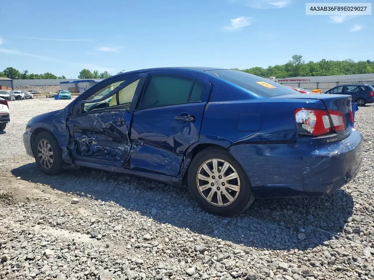 2009 Mitsubishi Galant VIN: 4A3AB36F89E029027 Lot: 52252976