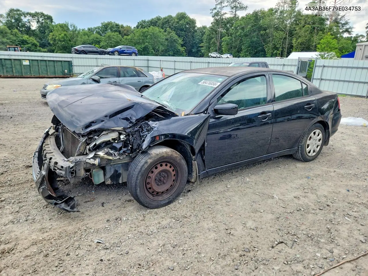 2009 Mitsubishi Galant Es VIN: 4A3AB36F79E034753 Lot: 56476856