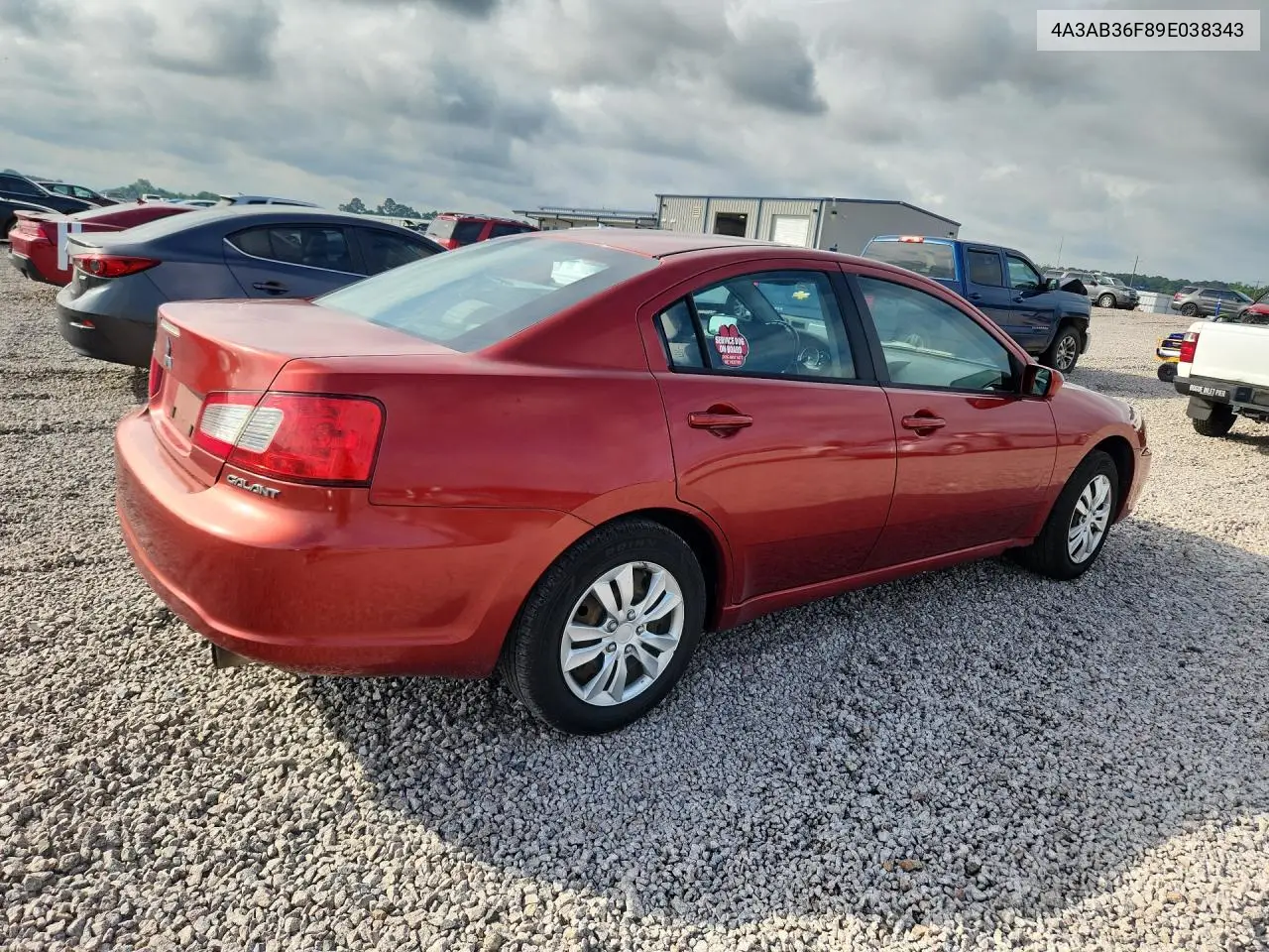 2009 Mitsubishi Galant Es VIN: 4A3AB36F89E038343 Lot: 57772546