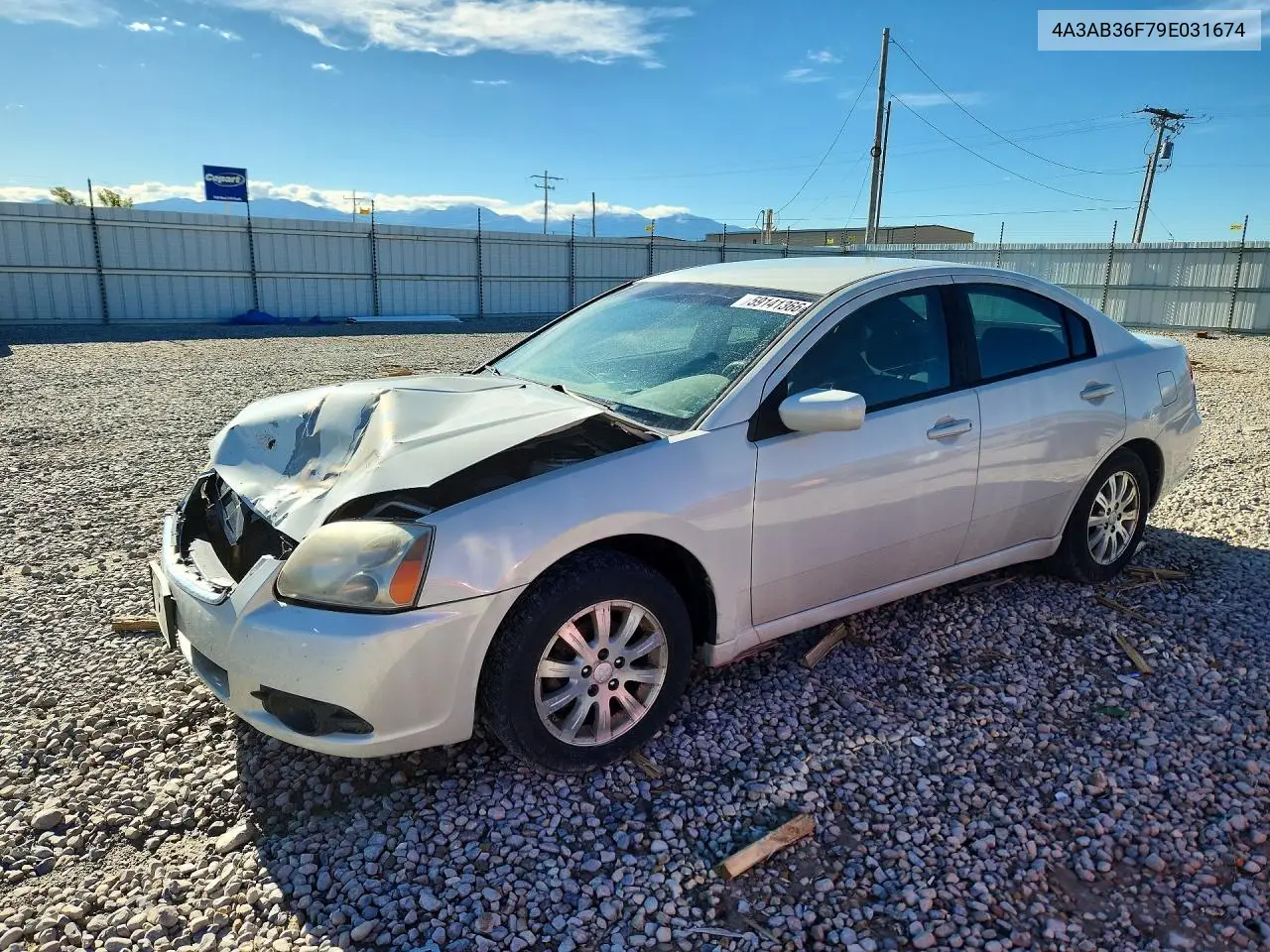 2009 Mitsubishi Galant Es VIN: 4A3AB36F79E031674 Lot: 59141366