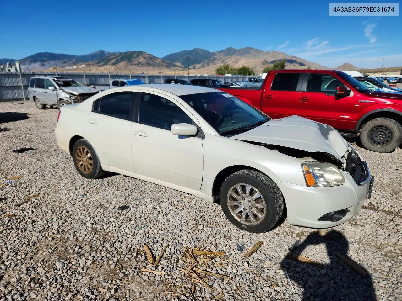 2009 Mitsubishi Galant Es VIN: 4A3AB36F79E031674 Lot: 59141366