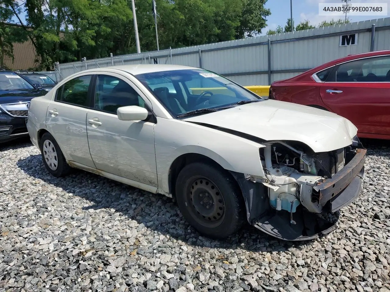 2009 Mitsubishi Galant Es VIN: 4A3AB36F99E007683 Lot: 60172416