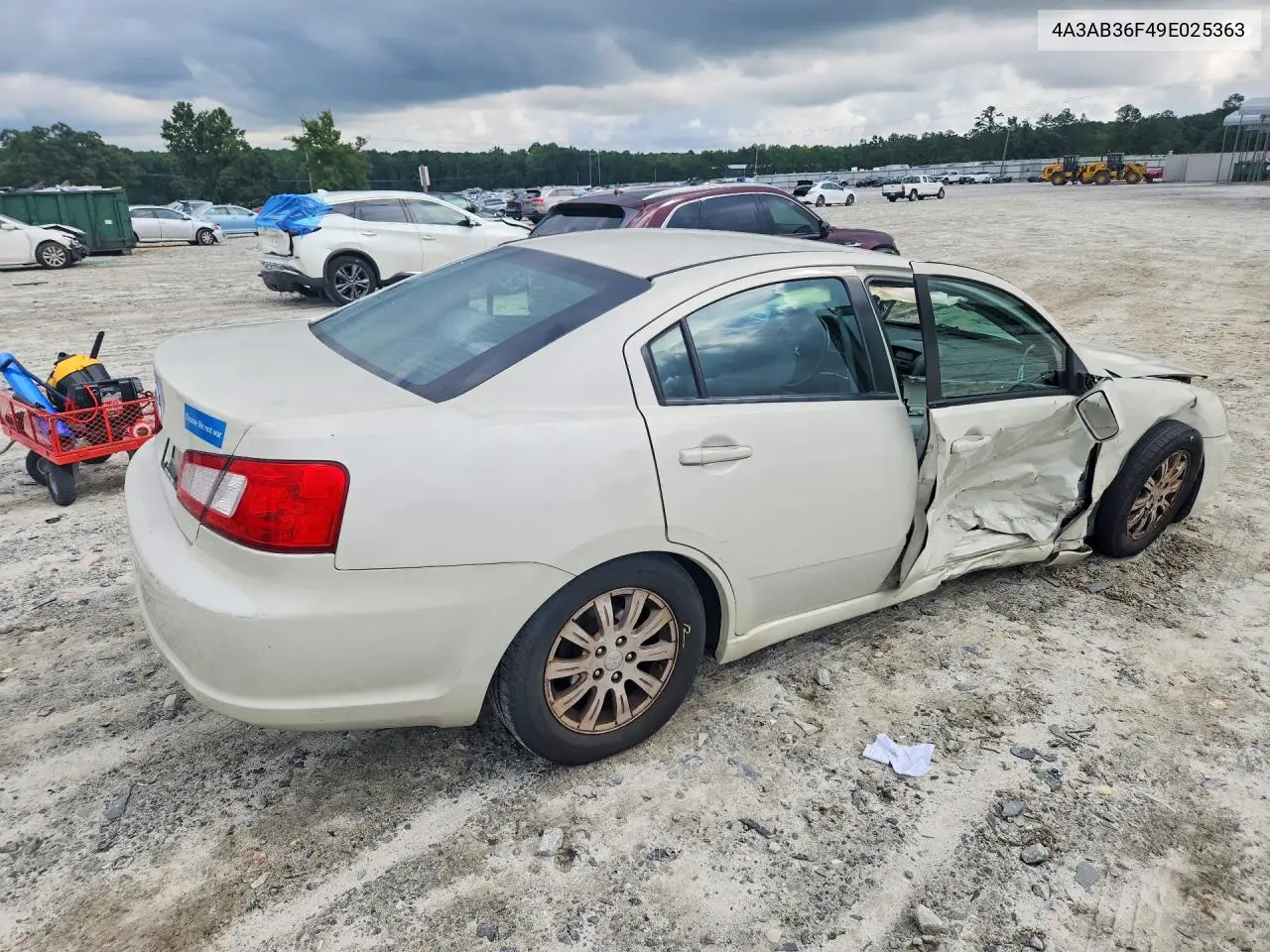 2009 Mitsubishi Galant Es VIN: 4A3AB36F49E025363 Lot: 61138776