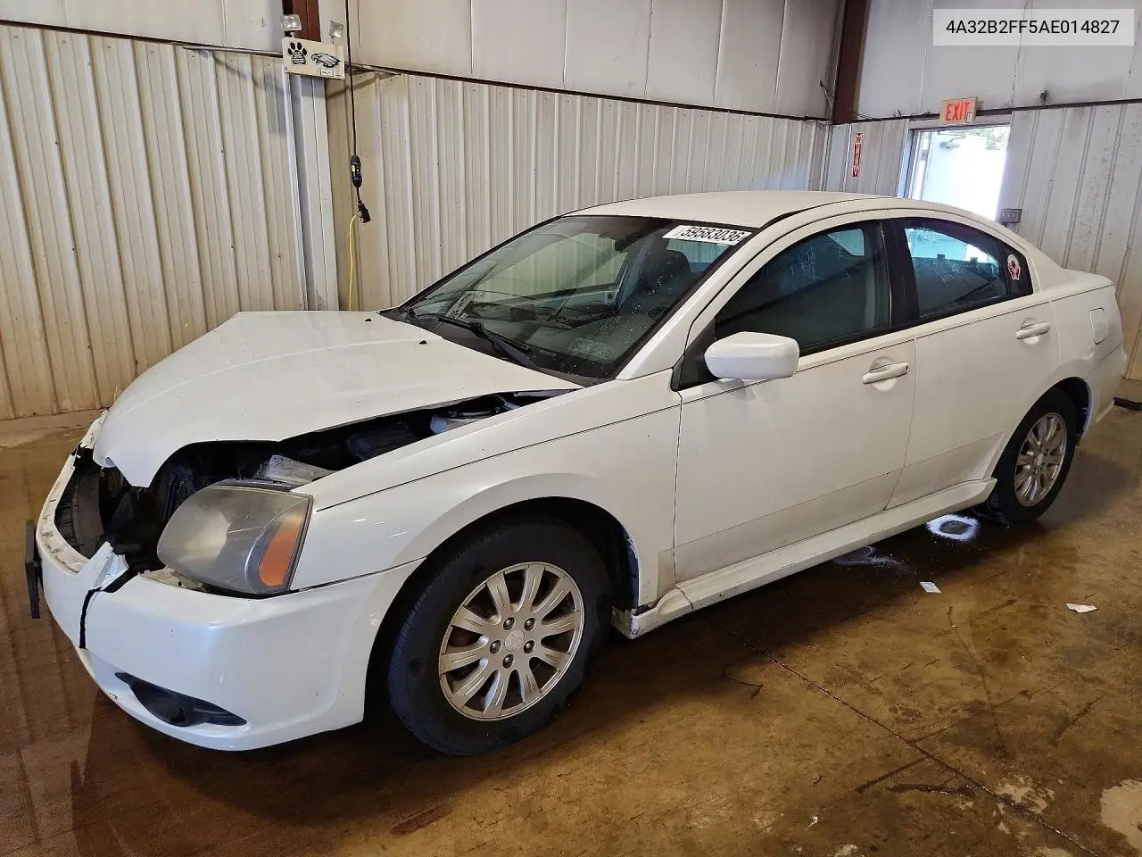 2010 Mitsubishi Galant Fe VIN: 4A32B2FF5AE014827 Lot: 59583036