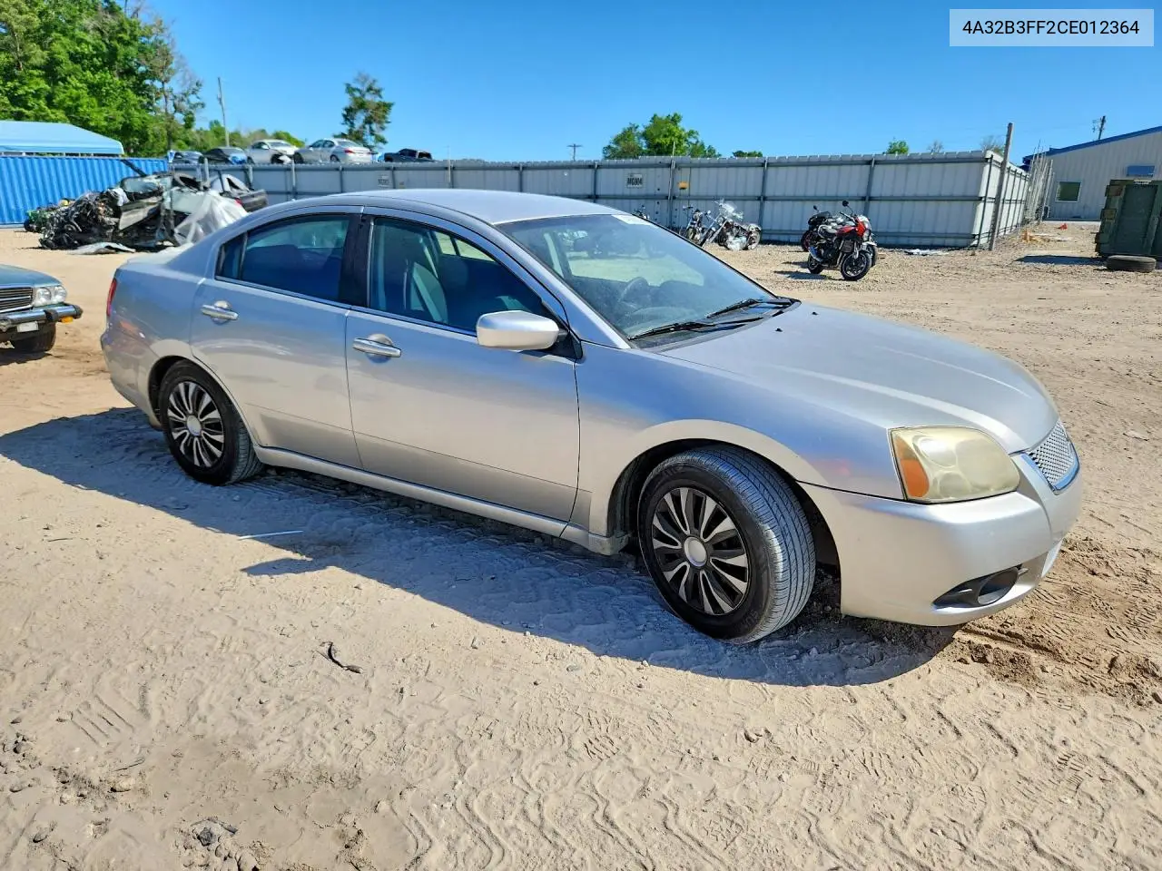2012 Mitsubishi Galant Es VIN: 4A32B3FF2CE012364 Lot: 49366056