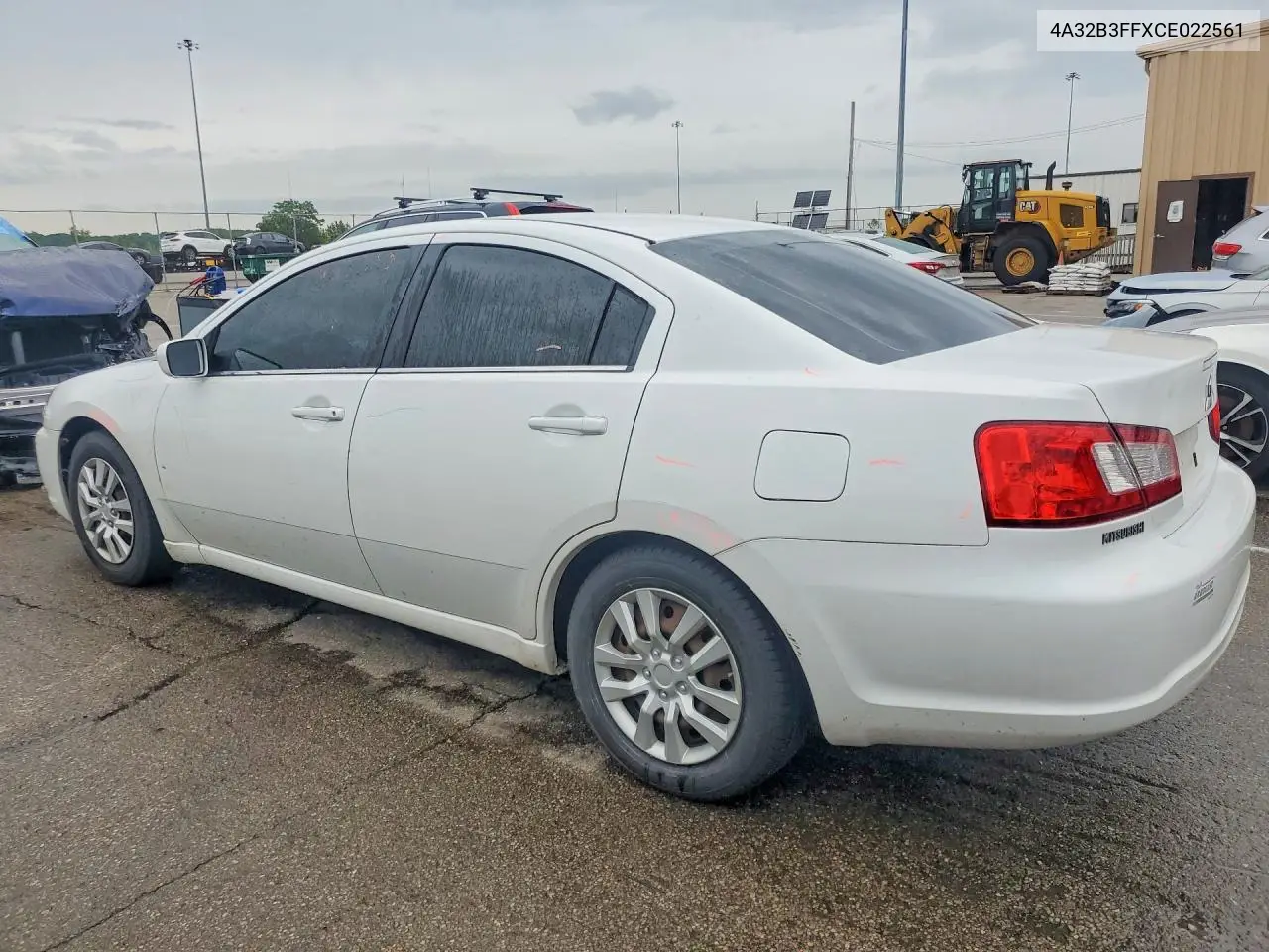 2012 Mitsubishi Galant Es VIN: 4A32B3FFXCE022561 Lot: 53923236