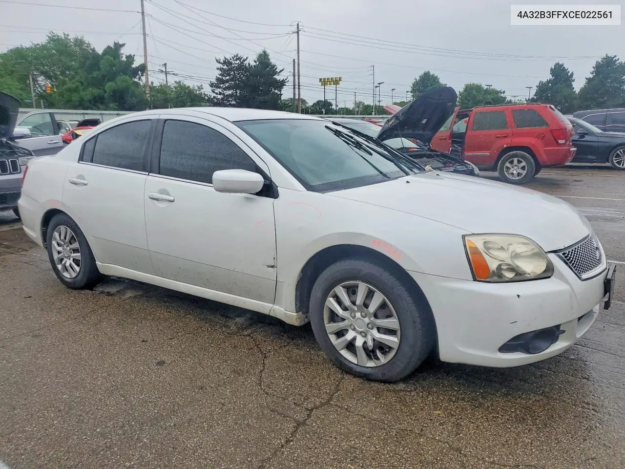 2012 Mitsubishi Galant Es VIN: 4A32B3FFXCE022561 Lot: 53923236