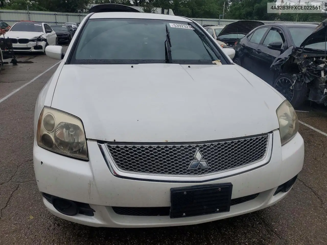 2012 Mitsubishi Galant Es VIN: 4A32B3FFXCE022561 Lot: 53923236