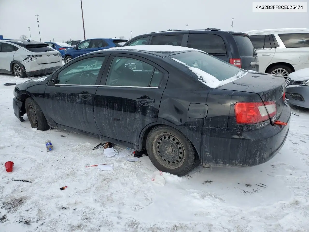 2012 Mitsubishi Galant Es VIN: 4A32B3FF8CE025474 Lot: 58308075