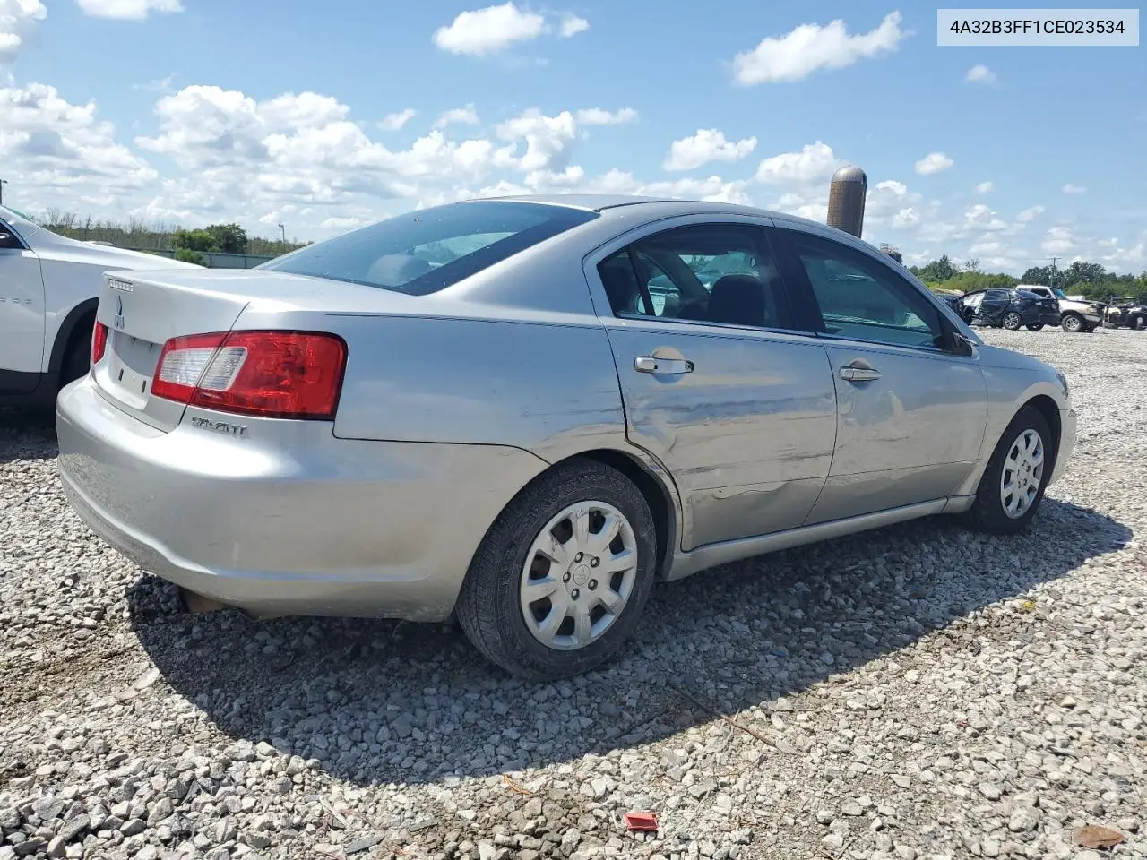 2012 Mitsubishi Galant Es VIN: 4A32B3FF1CE023534 Lot: 80617835