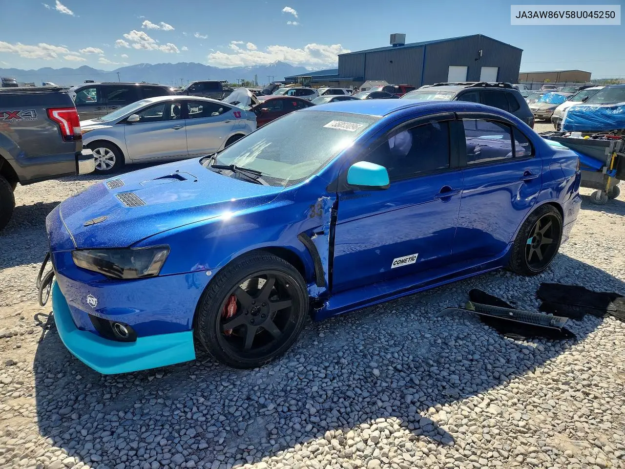 2008 Mitsubishi Lancer Evolution Gsr VIN: JA3AW86V58U045250 Lot: 55059096