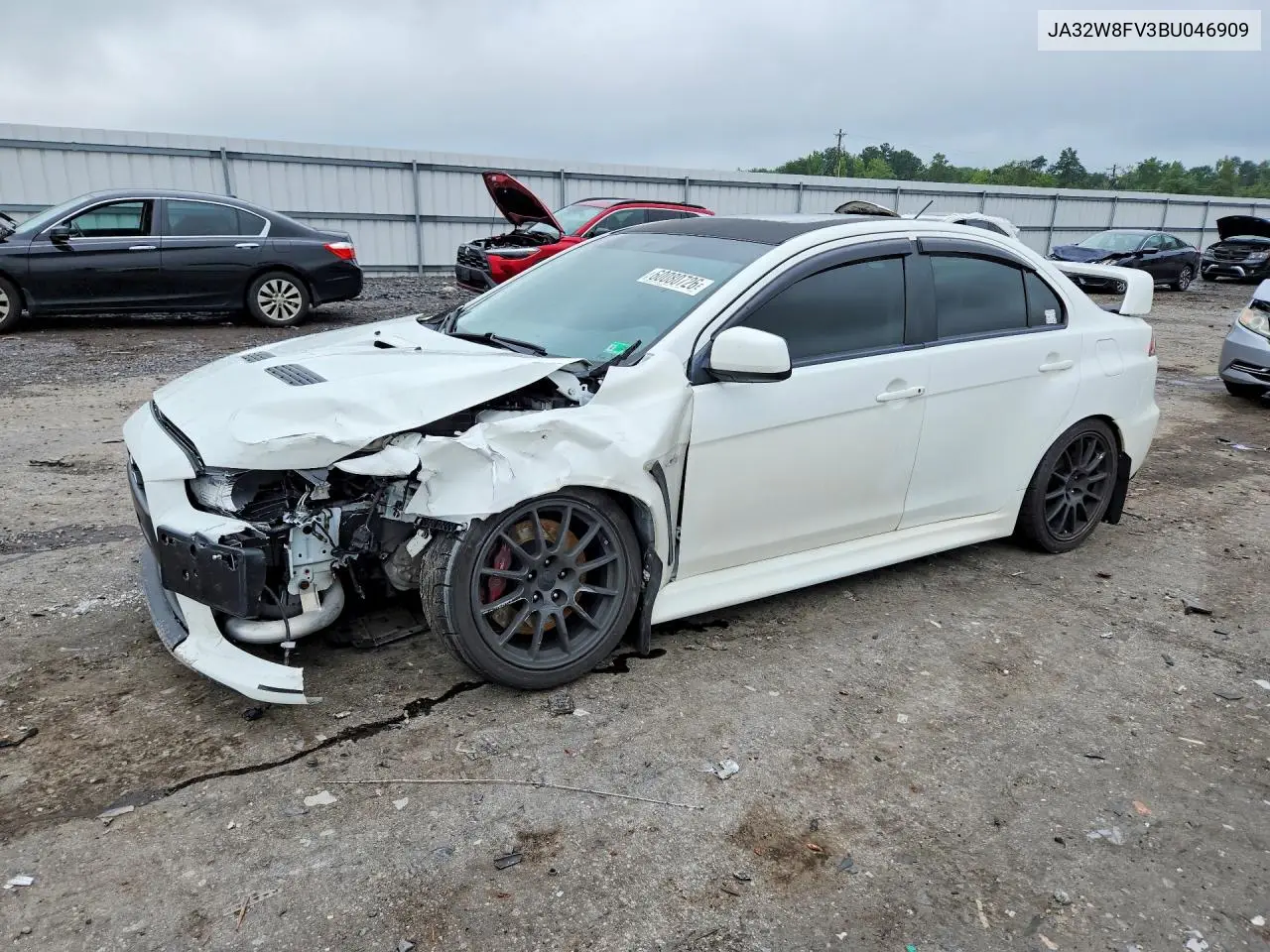2011 Mitsubishi Lancer Evolution Gsr VIN: JA32W8FV3BU046909 Lot: 60080726