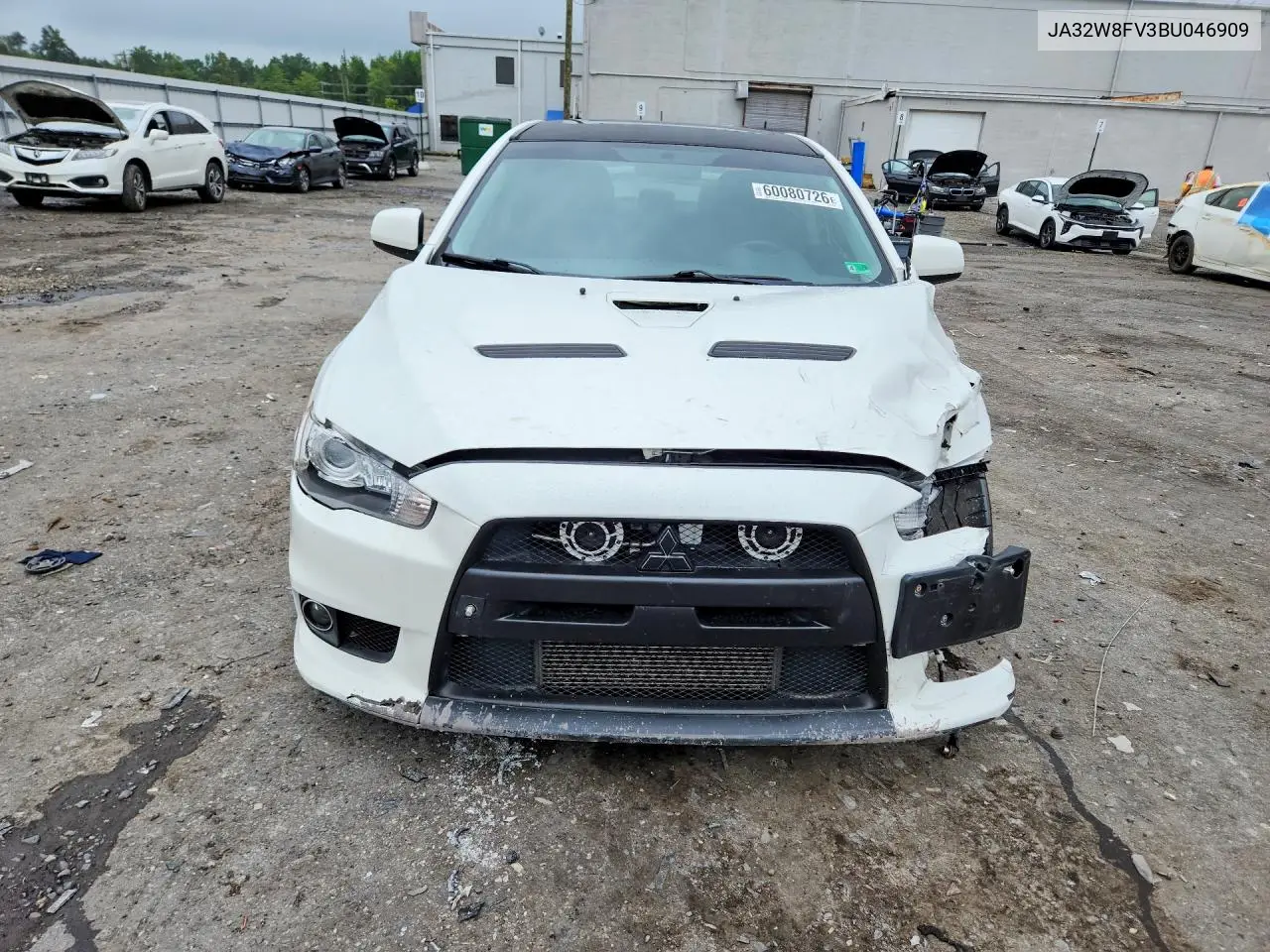 2011 Mitsubishi Lancer Evolution Gsr VIN: JA32W8FV3BU046909 Lot: 60080726