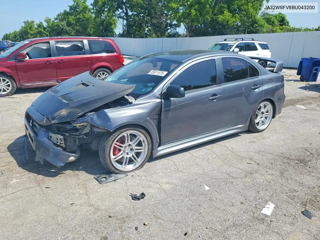 2011 Mitsubishi Lancer Evolution Se VIN: JA32W8FV8BU043200 Lot: 85611575