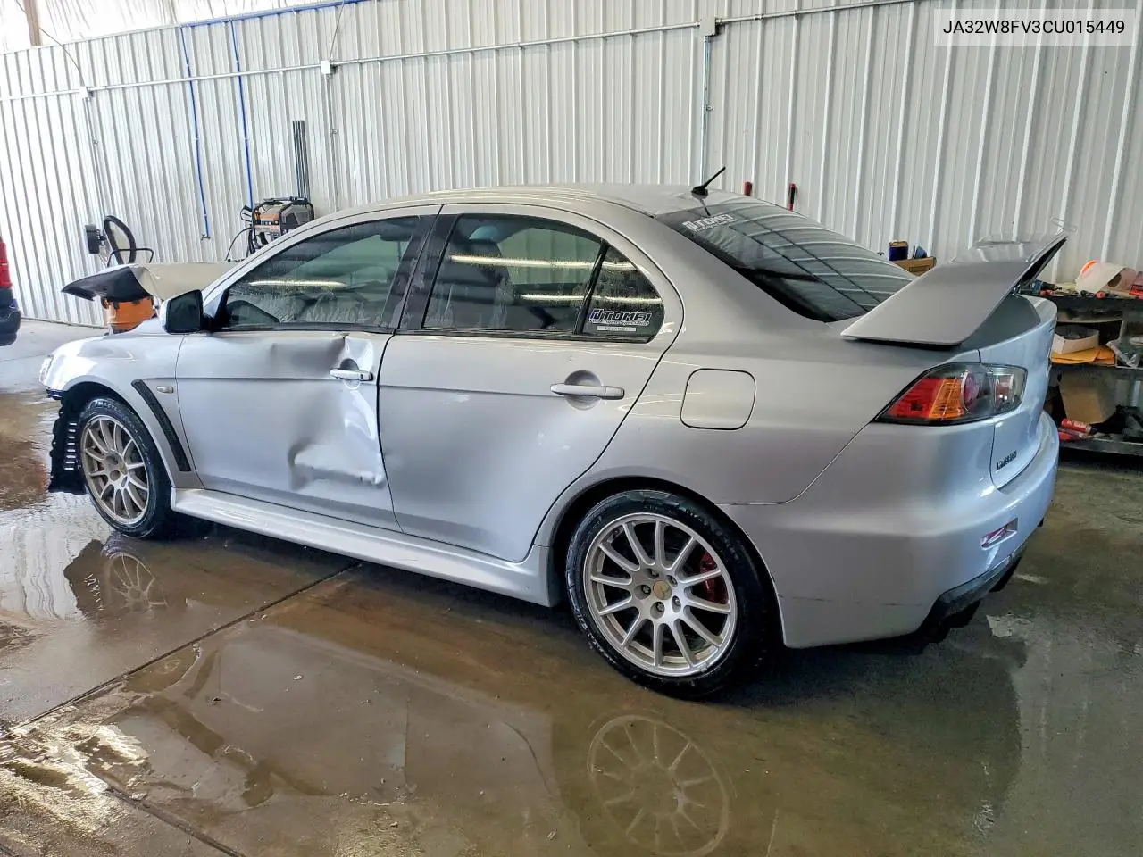 2012 Mitsubishi Lancer Evolution Gsr VIN: JA32W8FV3CU015449 Lot: 57692606