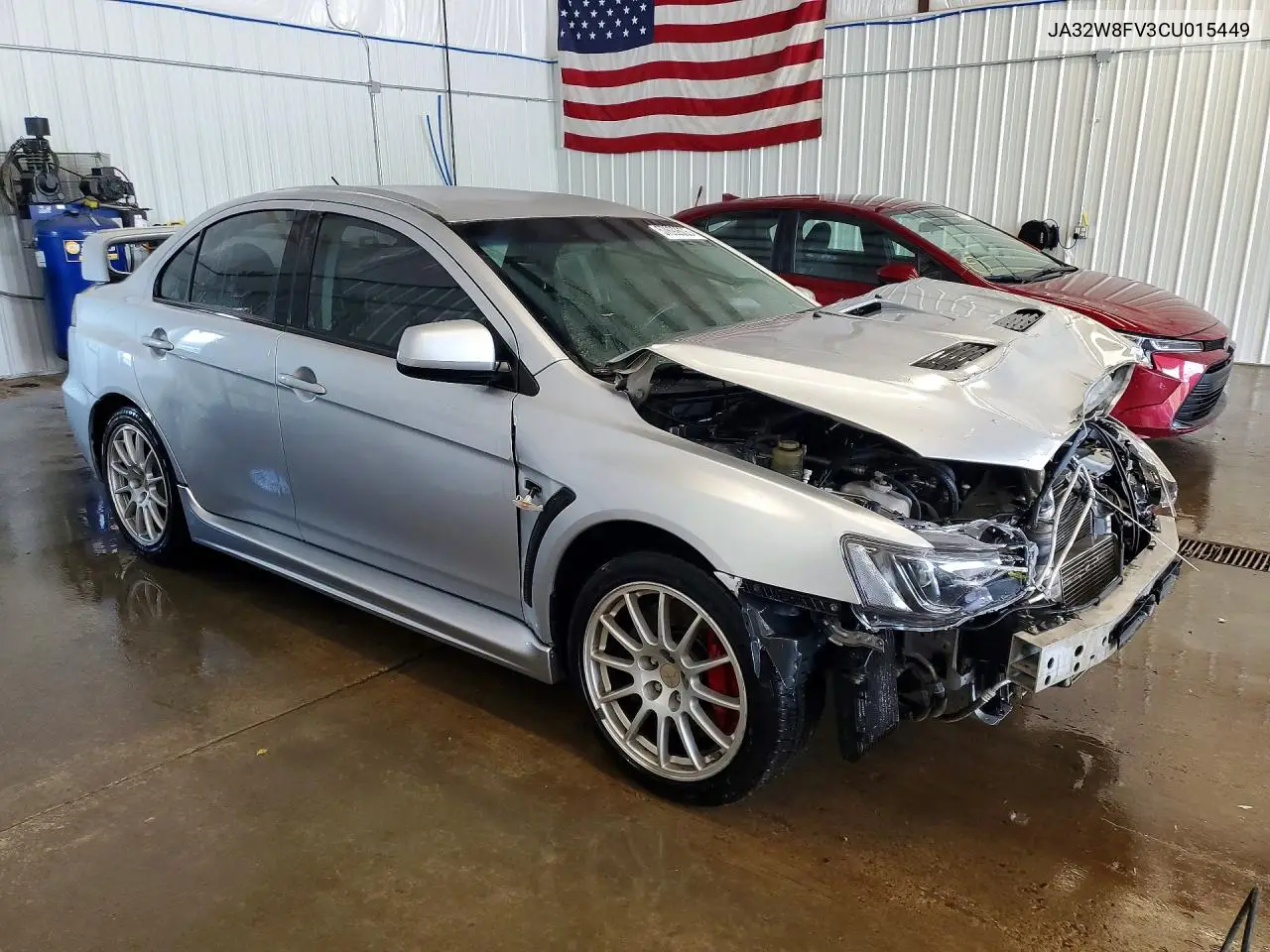 2012 Mitsubishi Lancer Evolution Gsr VIN: JA32W8FV3CU015449 Lot: 57692606