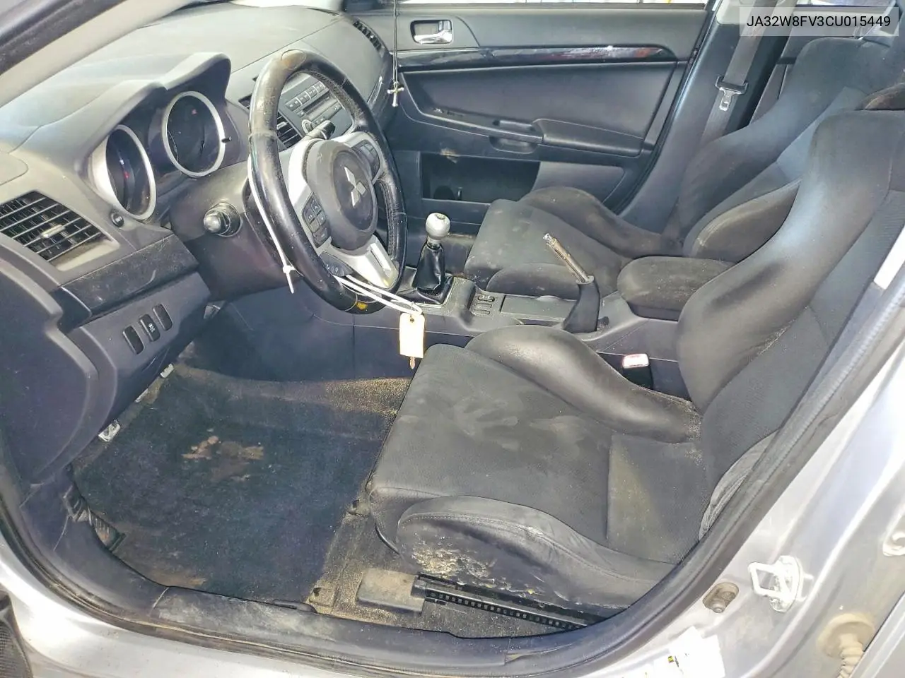 2012 Mitsubishi Lancer Evolution Gsr VIN: JA32W8FV3CU015449 Lot: 57692606